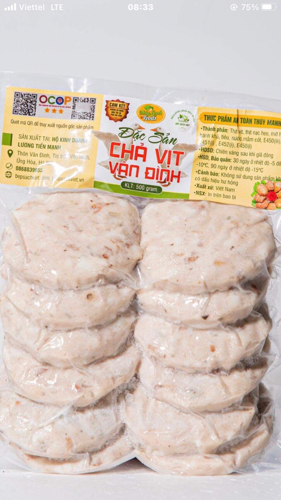 Giới thiệu về chả vịt vân đình