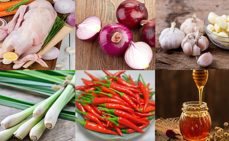 Nguyên liệu làm chả vịt vân đình